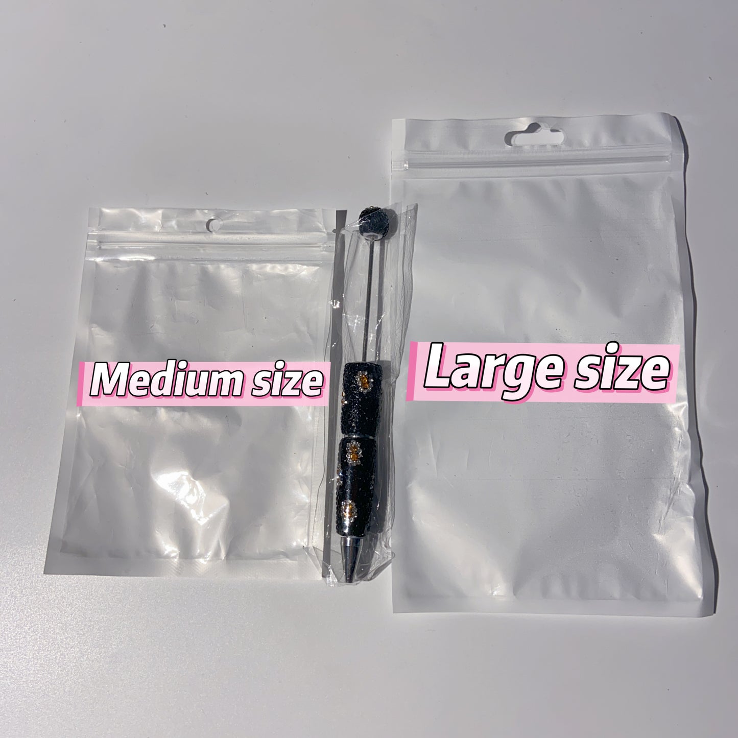 #006 Hand-painted Bear Acrylic Beads