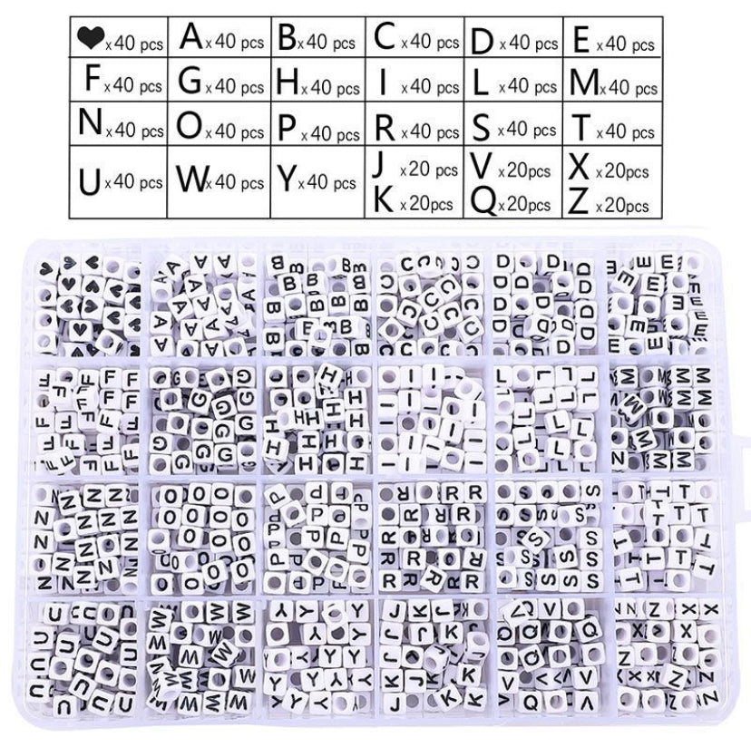 DIY Letter Beads Set