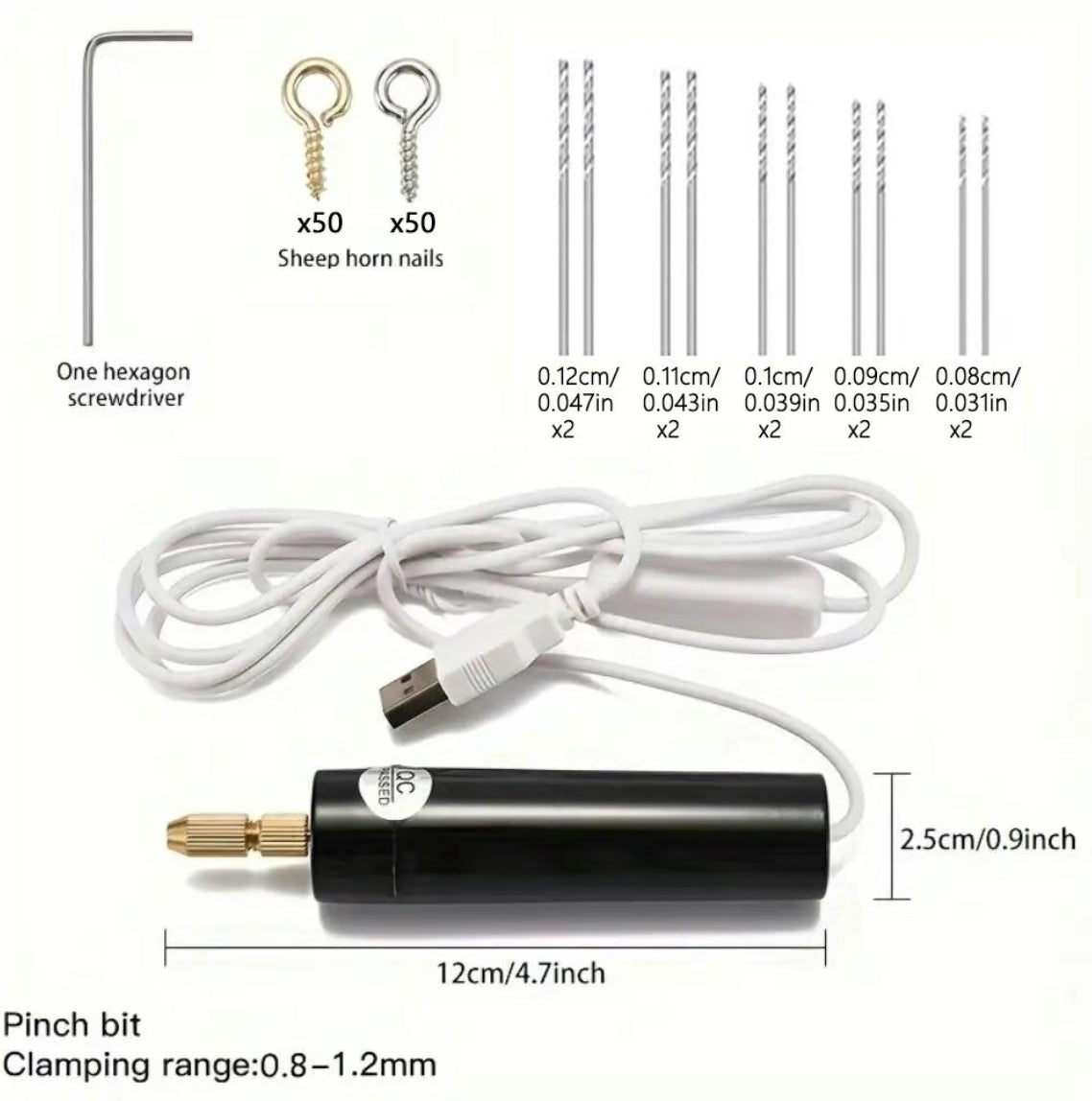 Mini Electronic Drill Set-Accessories