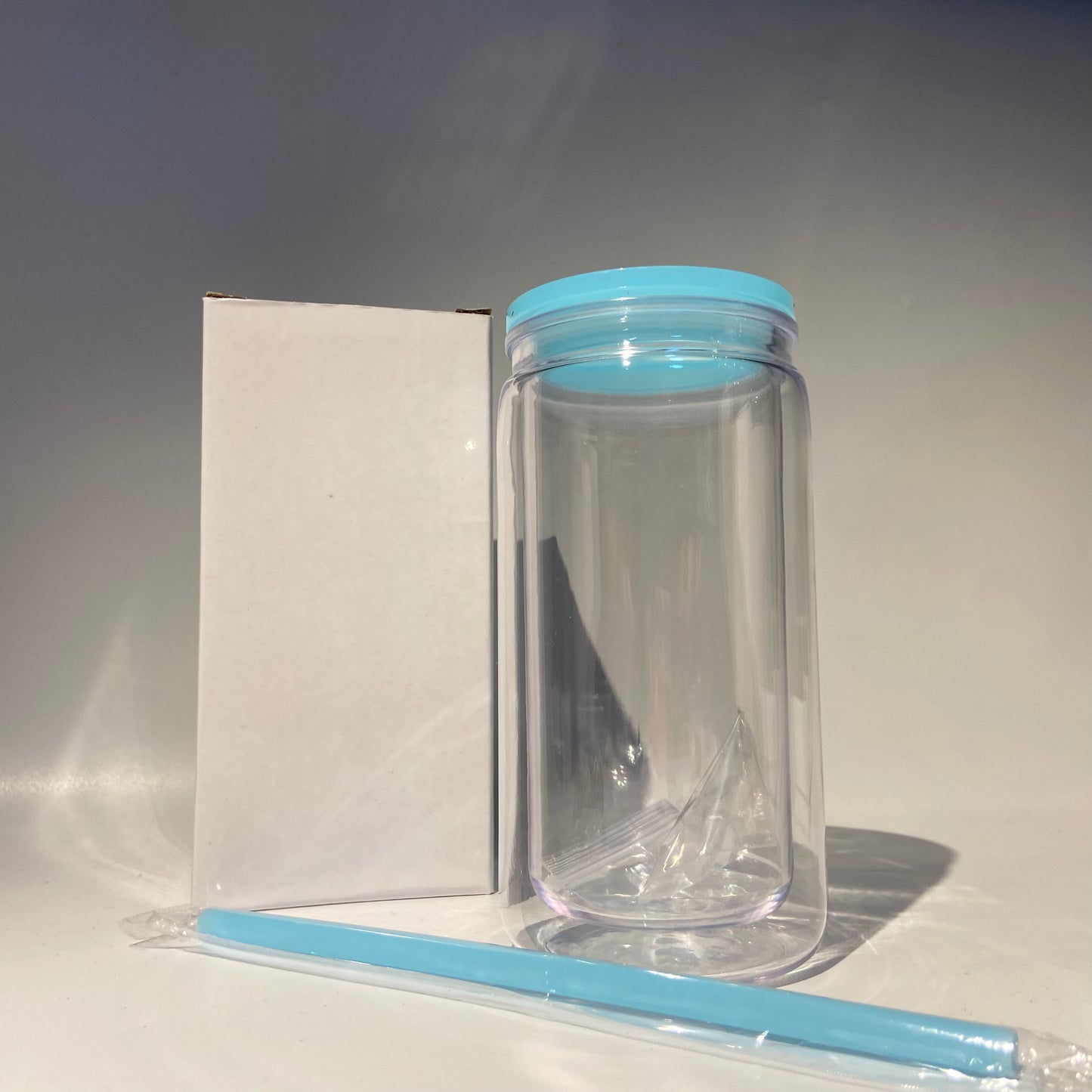 DIY Cups Material-Empty DIY 16 oz tumbler cups with straw