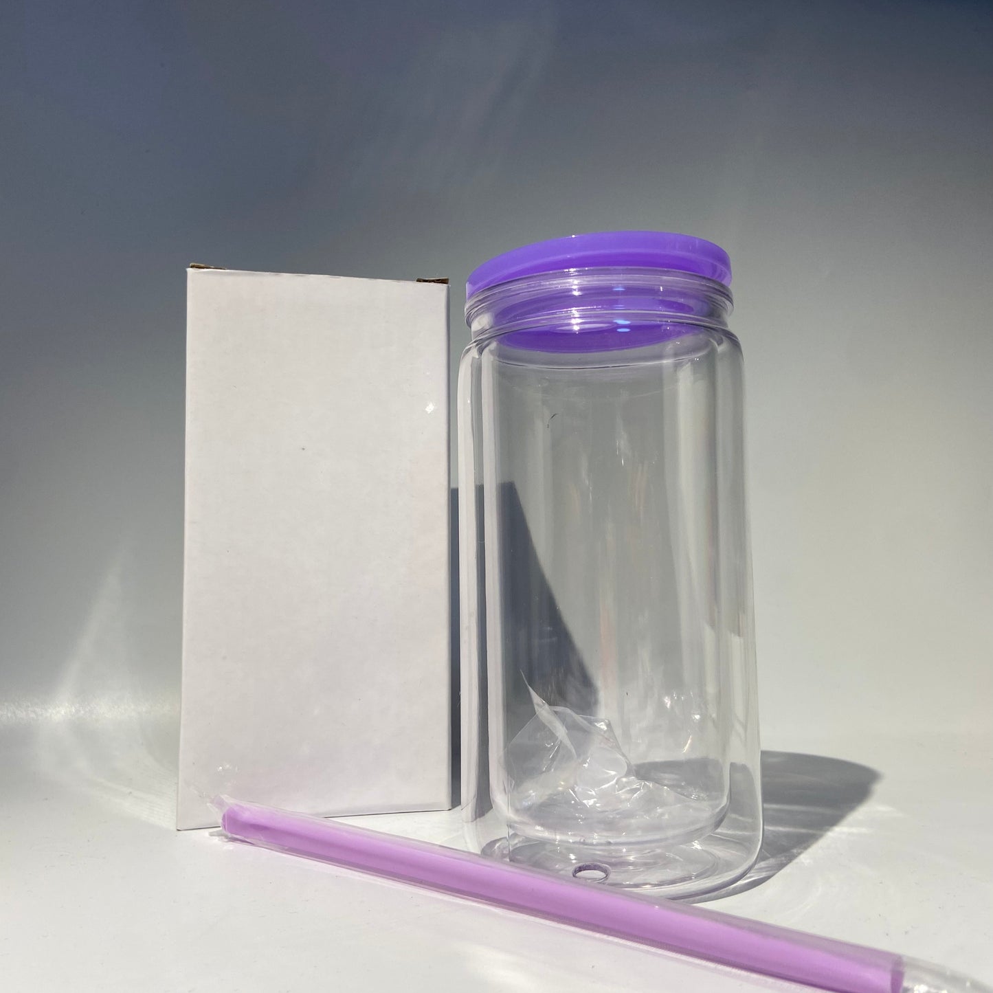 DIY Cups Material-Empty DIY 16 oz tumbler cups with straw