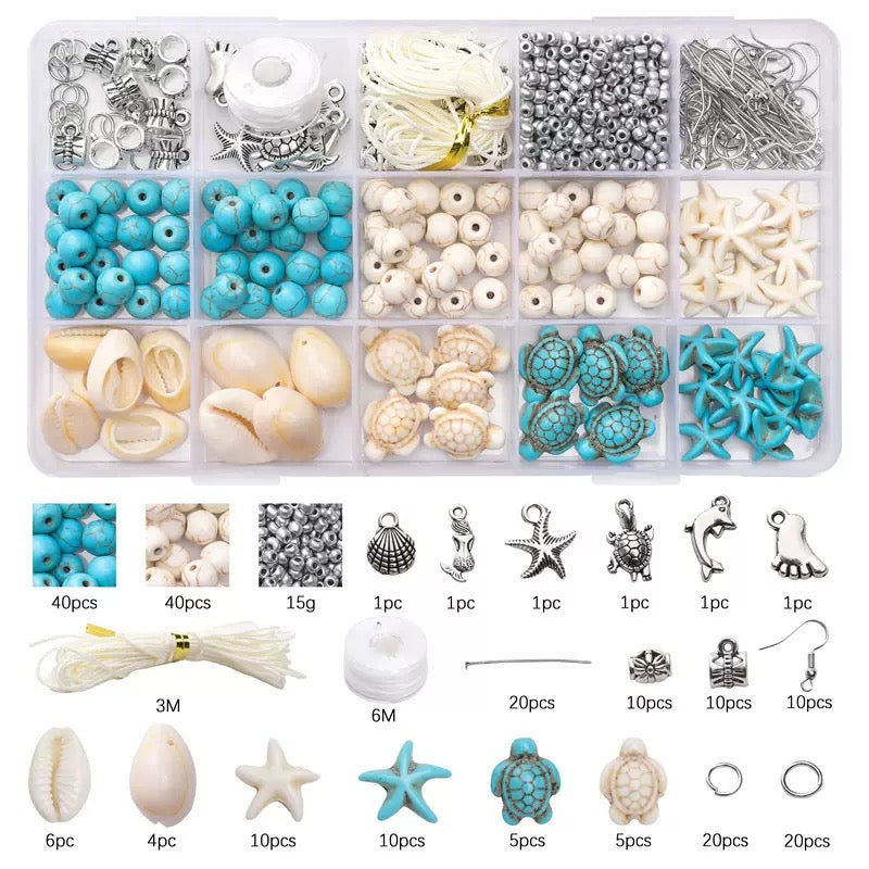 15 grid Ocean Theme Beads Set