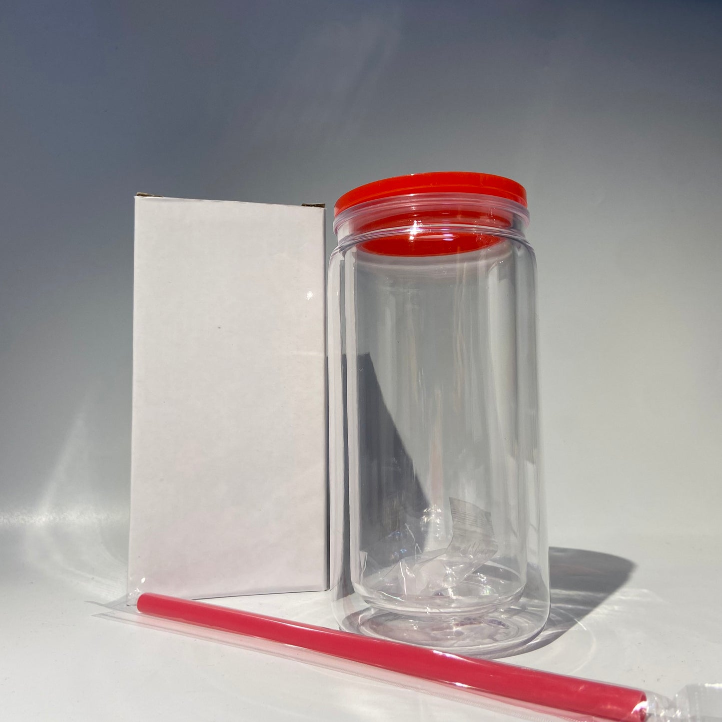 DIY Cups Material-Empty DIY 16 oz tumbler cups with straw